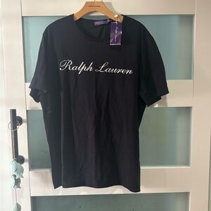 Ralph Lauren purple label Black Short Sleeve Tee